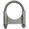 Camaro Exhaust Muffler Clamp, Guillotine Style, Steel, 2-1/4, 1967-1969