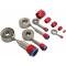 El Camino Hose Cover Kit,Universal,Stainless Steel,With Red/Blue Clamps