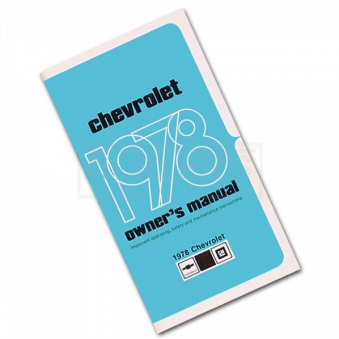 Full Size Chevy, Owners Manual, 1978