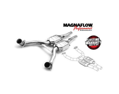 Corvette Y Pipe, Front, Magnaflow, With Catalytic Converters, 1997-2003