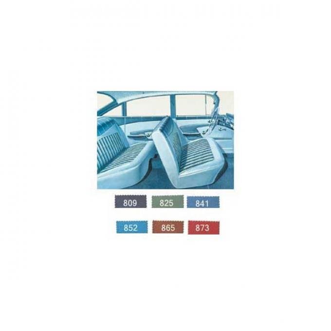 Full Size Chevy Preassembled Door Panel & Quarter Trim Panel Interior Kit Service, 4-Door Sedan, Impala, 1959