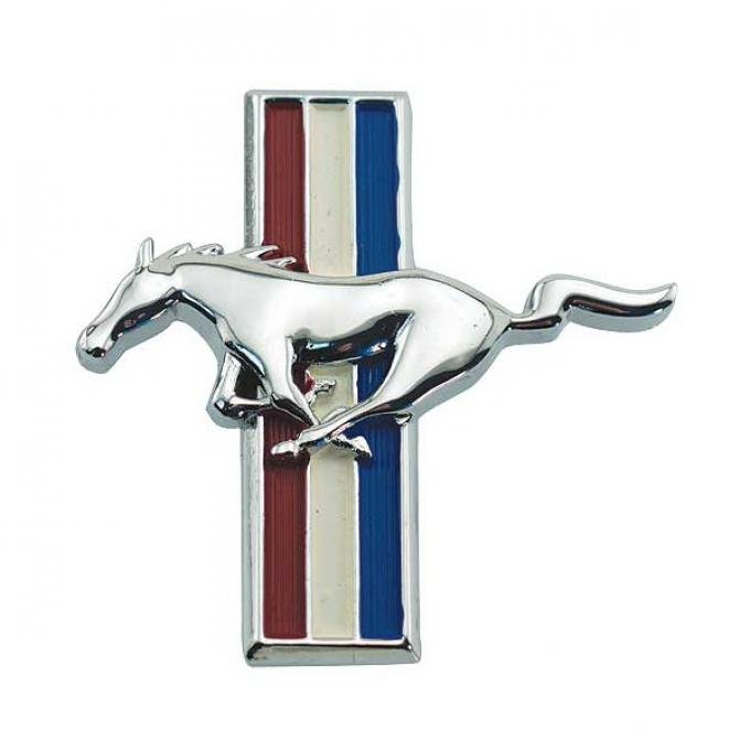 Ford Mustang Glove Box Emblem - Flat - Fits Standard Flat Glove Box Door