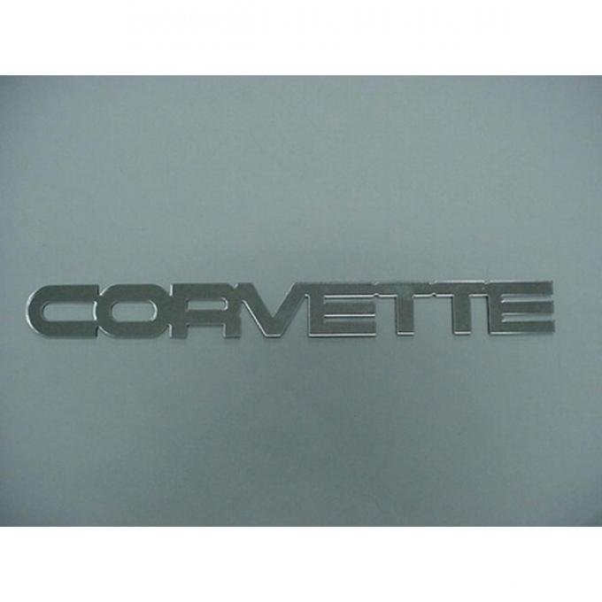 Corvette Emblem, Rear Acrylic Chrome, 1984-1990