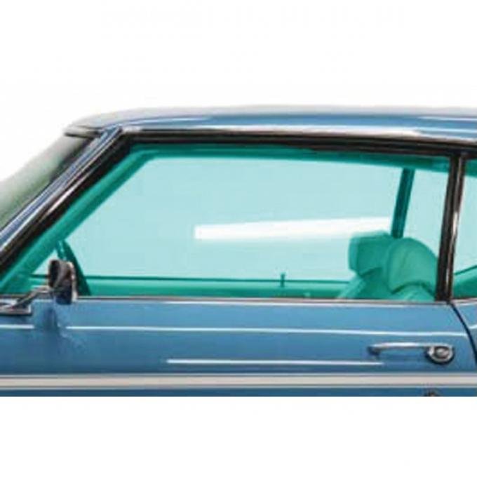 Chevelle Door Glass, 2-Door Hardtop & Convertible, Left Hand,1969