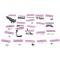 Camaro Master Hardware Kit Underhood Detailing Supplement, Rally Sport (RS), 1968