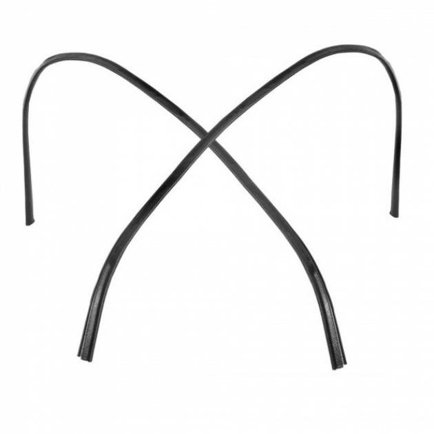 1971-1972 Chevelle Headliner Trim Molding Set – Front, Rear, Side, Corner, Black, The Motor Company