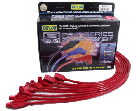 Camaro Taylor Plug Wires, Spiro-Pro Custom, Red, V8, 1983-1986