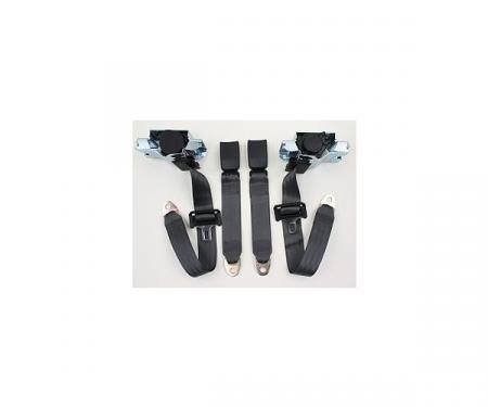 Seatbelt Solutions 1993-2002 Firebird Coupe, 3 Point Front Belt Set Single Retractor 