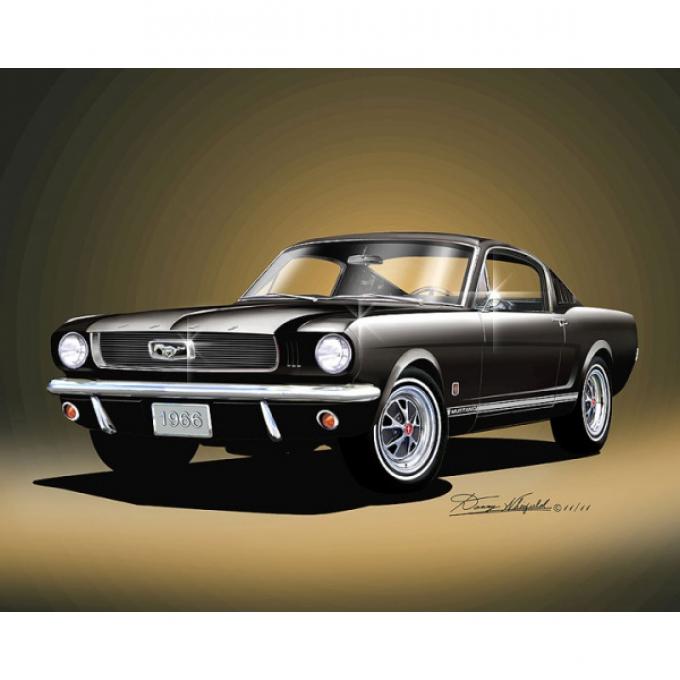 Mustang GT 2+2 Fine Art Print By Danny Whitfield, 1966
