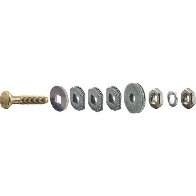 Model A Ford Generator Terminal Post Hardware Set - 9 Pieces