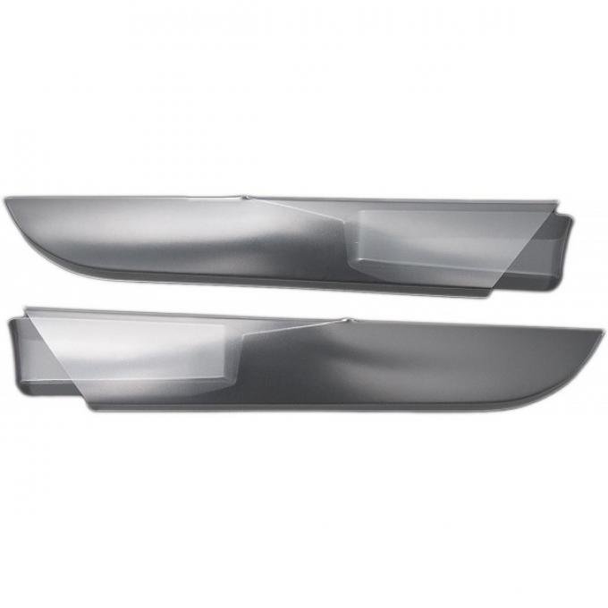 Corvette Lower Inner Door Panel, Guards, Front, Clear, Door Kickers, 2005-2013