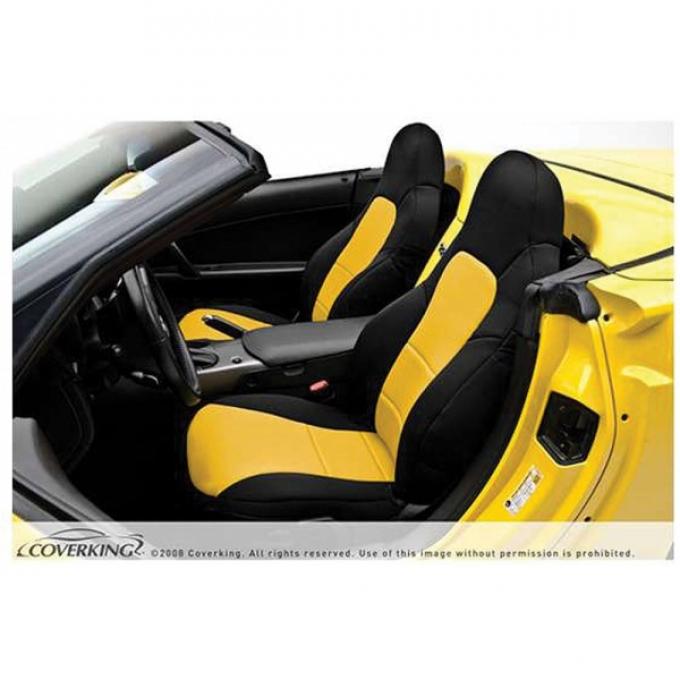 Corvette Coverking Genuine CR-Grade Neoprene Seat Cover, Without Power Passenger Seat, Sport Coupe & Hardtop 1997-2004