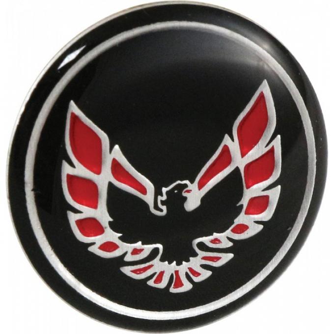 Firebird Shift Button Emblem For Cars With Automatic Transmission, Red, 1976-1981