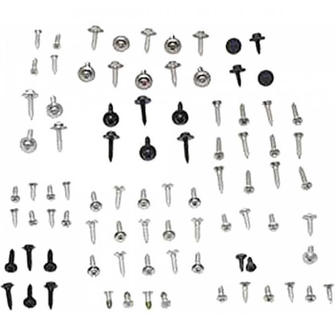 Early Chevy Interior Screw Kit, Deluxe Four Door Sedan, 1949-1952