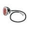 Ford Pickup Truck Tail Light Assembly - Pickup - Round - Black Housing With Stainless Steel Rim - Left
