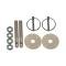 Aluminum Hood Pin Kit, Silver