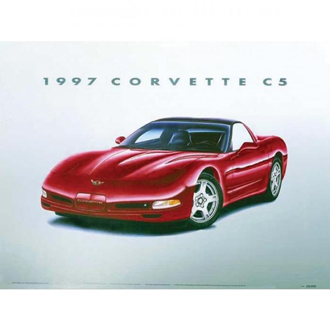 1997 C5 Corvette Print By Hugo Prado
