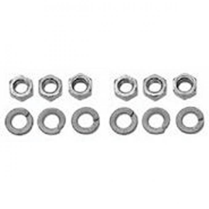 Firebird Parking Brake Equalizer Nuts, Stainless Steel, 1967-1969