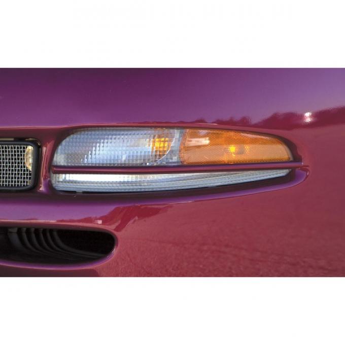 Corvette Turn Signal/Parking Light Center Styling Bars, Altec, Magnetic Red Metallic, 1999-2004