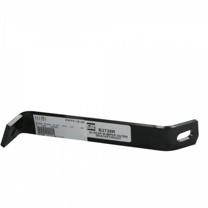 Corvette Bumper Brace, Right, Rear, Outer, 1963