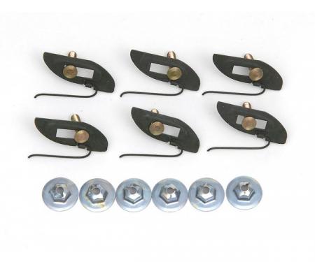 Redline Restomotive® 1958-1972 Full Size Chevy T-Bolt Clip & Nut Kit