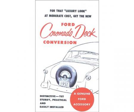 Coronado Deck Conversion Brochure - Ford