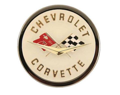 Corvette C1 Emblem Metal Sign Magnet, 4"