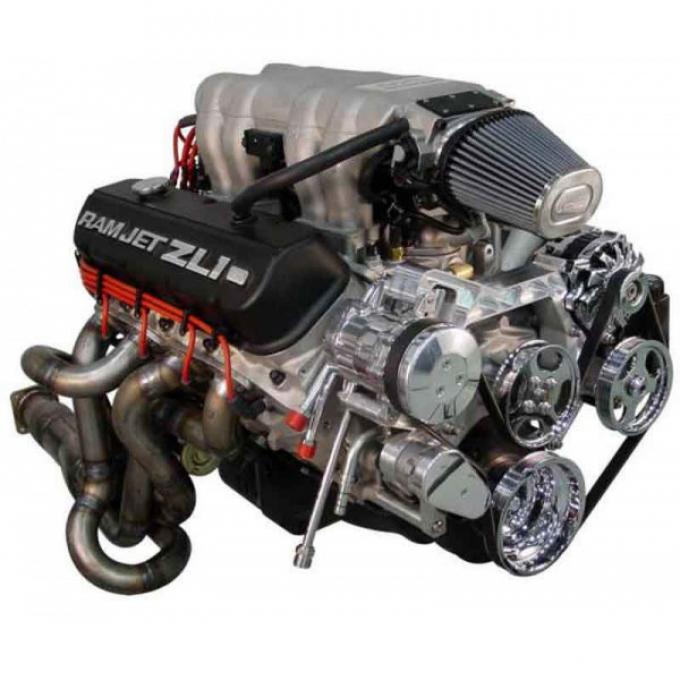Early Chevy Vintage Air Front Runner Serpentine System, BigBlock, With Power Steering Pump, Black Hard Coat Pulleys And Brackets, 1949-1954