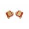 Camaro Motor Mount Set, Small Or Big Block, 1967-1968, 307 & 327ci, Red, Polyurethane, Prothane, 1969