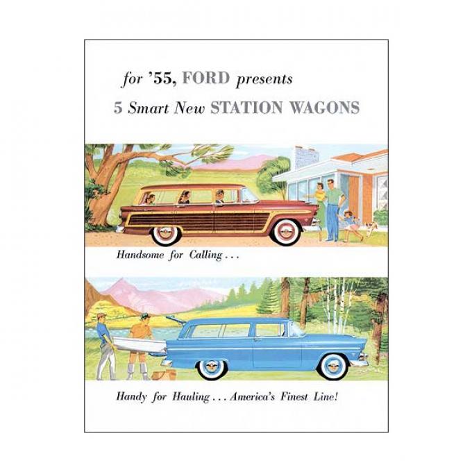 Ford Station Wagon Sales Brochure - Foldout Type