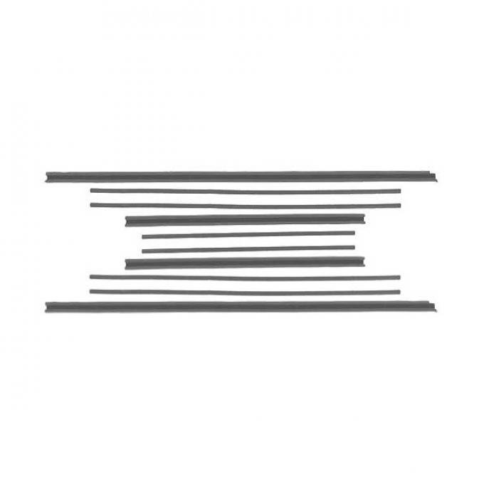 Front Window Channel Kit - Without Vent Window Edge Seals -Ford Convertible