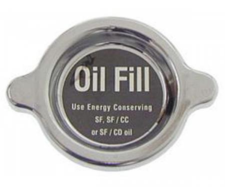 Firebird Oil Filler Tube Cap, Chrome, 1967-1969