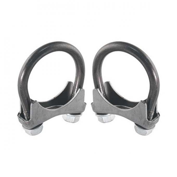 Ford Mustang Exhaust Tip Trim Clamps - 2 Diameter - MustangWith Dual Exhaust