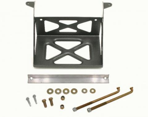 Camaro Battery Relocation Mount, Black Hammertone, 1982-2002