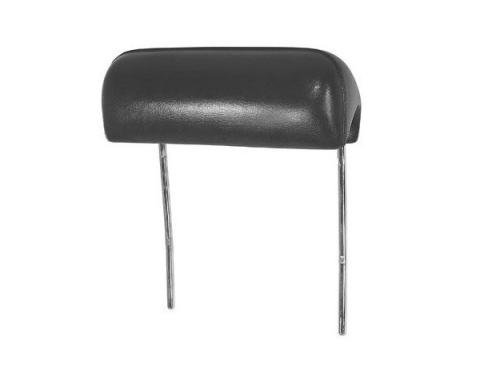 Chevelle Bucket Seat Headrests, Black, 1969