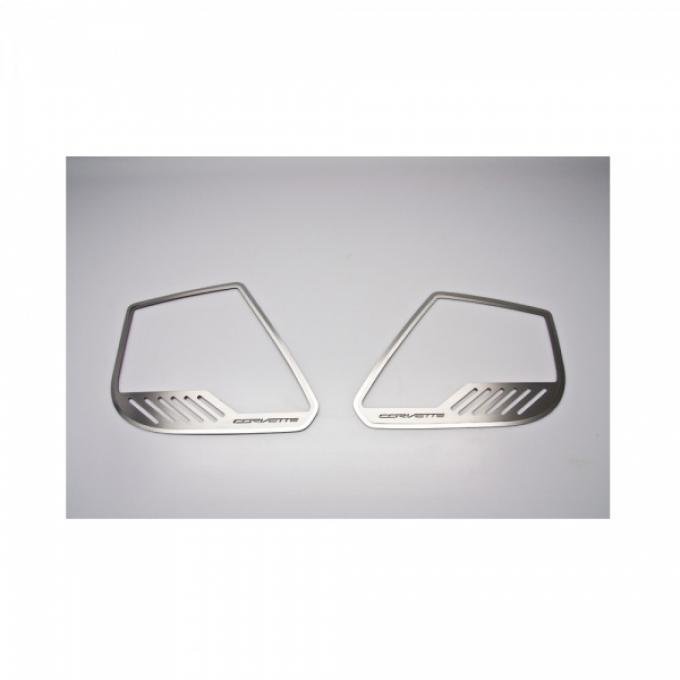 American Car Craft Door Speaker Trim Rings Corvette Style| 051005 Corvette 2014-2017