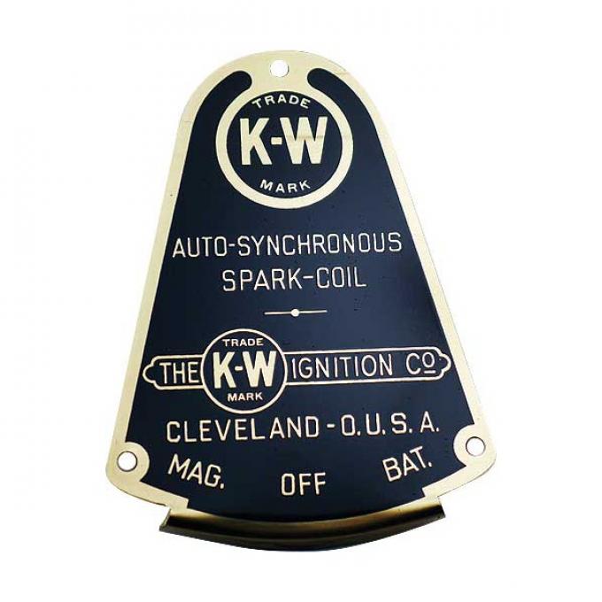 Model T Coil Box Switch Plate, Brass, K & W, For Wood Box, 1911-1914