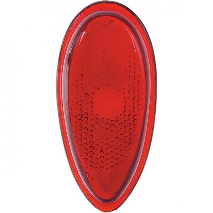Tail Light Glass Lens - Red - Ford Passenger