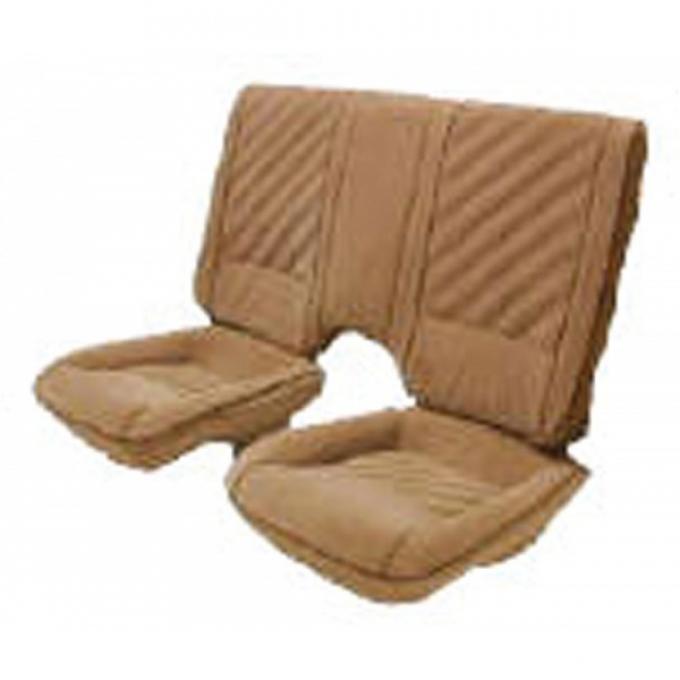 Camaro Front & Rear Seat Cover Set, For Cars With Deluxe Interior & Solid Rear Back, 1985-1987