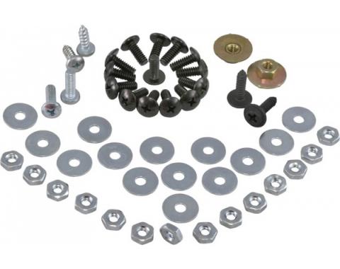 Corvette Soft Top Weatherstrip Fastener Kit, 50 Pieces, 1968-1975