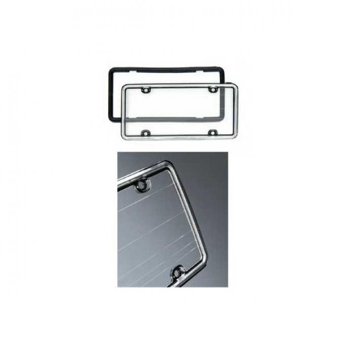 Corvette Clean Plate License Frame, Chrome, Altec