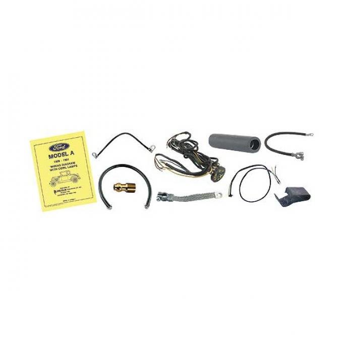 Model A Ford Lighting Harness Kit - Complete - For Cars With Cowl Lights