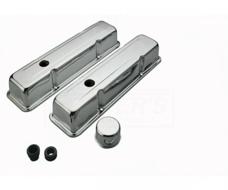 Camaro Chrome Valve Cover, Small Block, Kit, 1967-1986