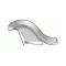 Model T Ford Front Fender - Left - Fiberglass - All Body Styles