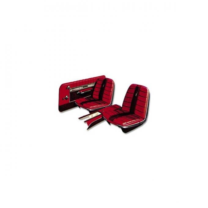 Front & Rear Seat Cover Set, Convertible, For Cars With Front Bucket Seats, Galaxie 500 XL, 1966