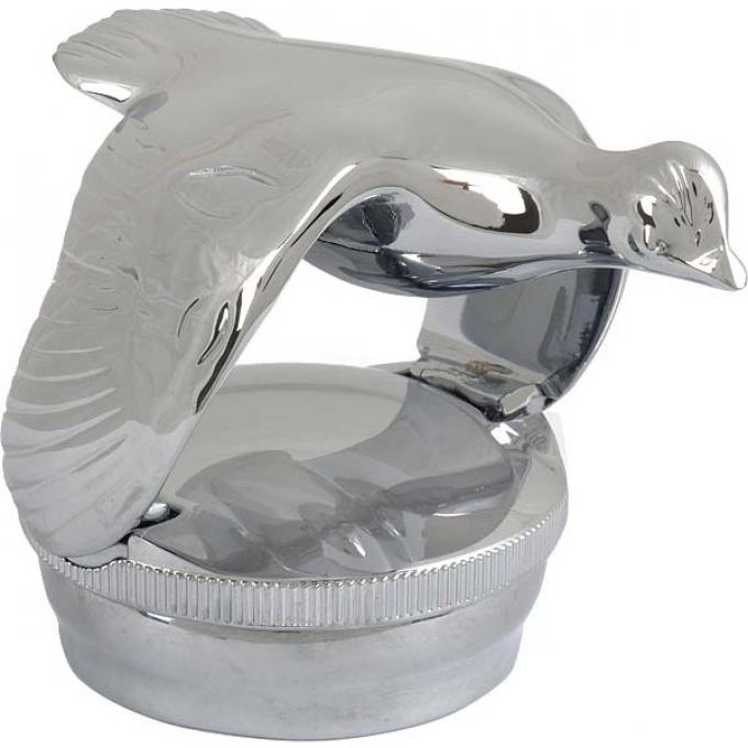 Model A Ford Flying Quail Radiator Cap - 1930-31 Only - Locking - Die-Cast Chrome