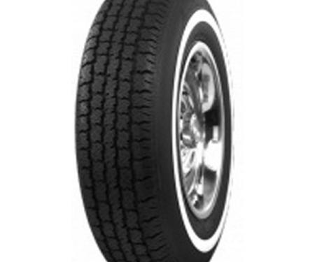 Full Size Chevy Radial Tire, P215 x 14, With 1 Whitewall, American Classic, 1962-1964