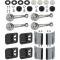 Window Crank Kit, Black/Clear, 4 Door, Falcon, Fairlane, Torino, 1968-1969
