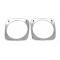 Chevy Truck Headlight Bezels, Chrome, 1964-1966