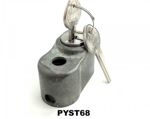Max Performance Spare Tire Lock & Original Keys, Concours Correct| PYST68 Corvette 1968